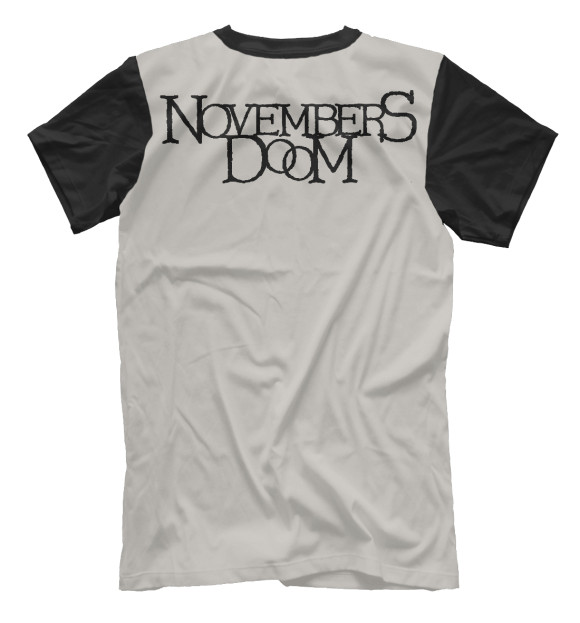 Мужская футболка с изображением Novembers doom цвета Белый