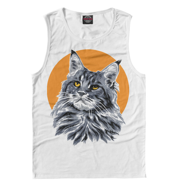 Майка для мальчика с изображением Мейкун цвета Белый