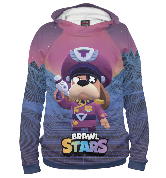 Женское худи с изображением Генерал Гавс Brawl Stars цвета Белый