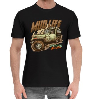 Хлопковая футболка для мальчиков Mud life