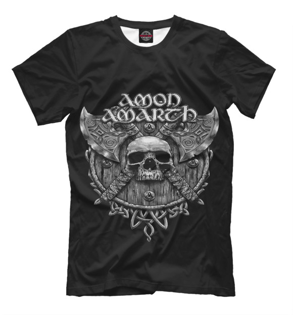 Мужская футболка с изображением Amon Amarth-2 цвета Черный