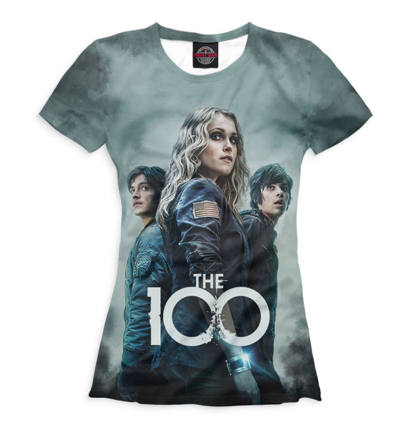 Футболка для девочек с изображением Сотня цвета Белый