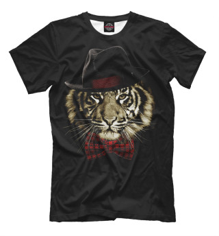 Мужская футболка Тигр с бабочкой