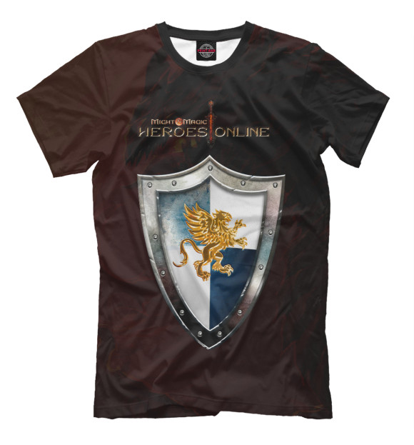 Футболка для мальчиков с изображением Heroes of Might and Magic Online цвета Черный