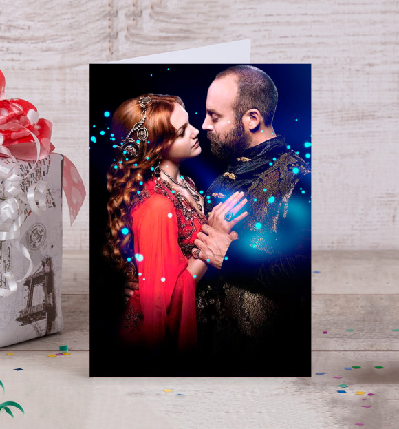 Открытка с притом Великолепный Век: Любовь на века цвета Белый Открытка с изображением Великолепный Век: Любовь на века цвета Белый