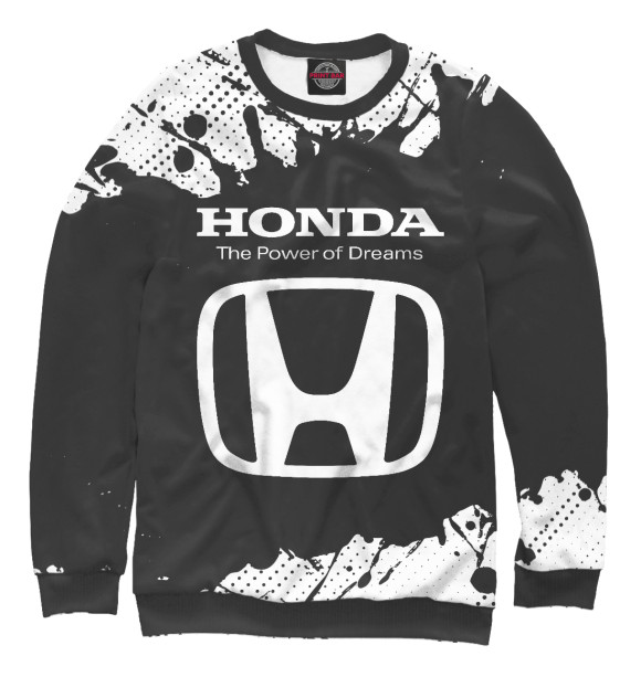 Свитшот для мальчиков с изображением Honda Dreams | Брызги цвета Белый