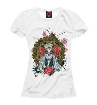 Футболка для девочек Santa Muerte