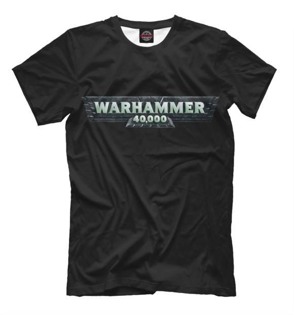 Мужская футболка с изображением Warhammer 40000 цвета Черный