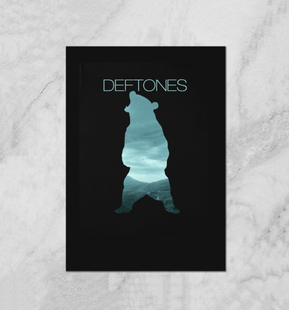 Плакат с изображением Deftones цвета Белый