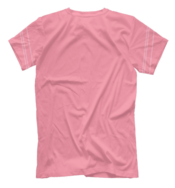 Мужская футболка с изображением Розовый коржик цвета Белый