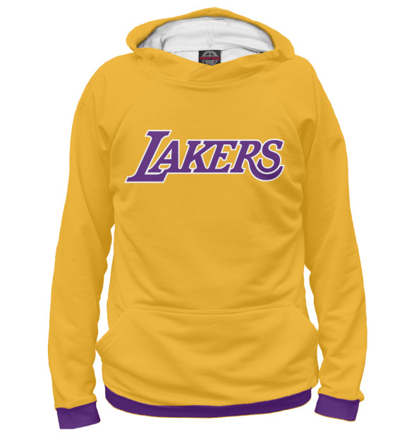 Худи для девочки с изображением Lakers цвета Белый