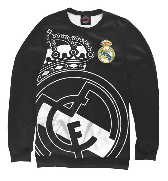 Мужской свитшот с изображением Real Madrid exclusive цвета Белый