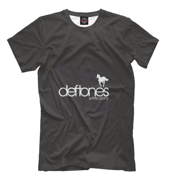 Мужская футболка с изображением Deftones цвета Темно-красный