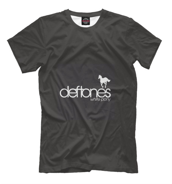 Футболка для мальчиков с изображением Deftones цвета Темно-красный