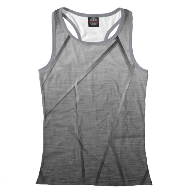 Женская майка-борцовка с изображением Gray цвета Белый