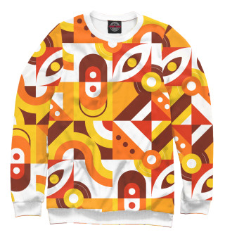 Свитшот для девочек Pattern - retro orange