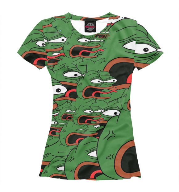 Женская футболка с изображением Пепе | Pepe цвета Белый