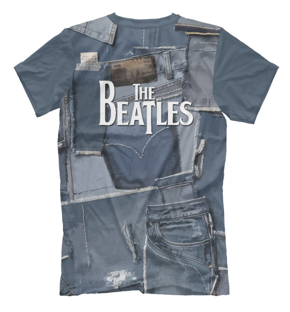 Мужская футболка с изображением The Beatles цвета Белый