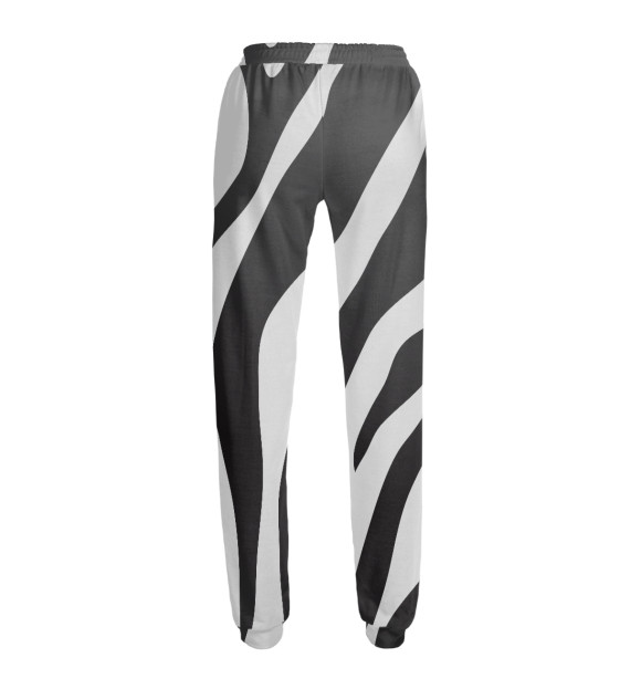 Женские спортивные штаны с изображением Зебра цвета Белый