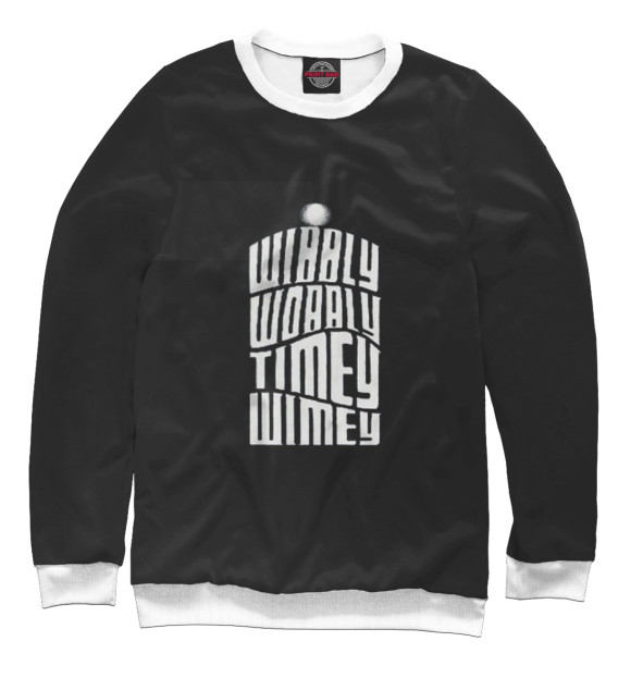 Свитшот для мальчиков с изображением Wibbly-Wobbly цвета Белый