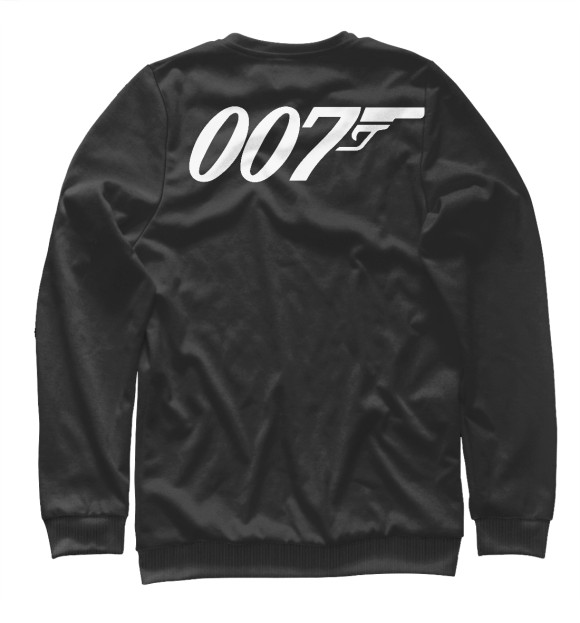 Мужской свитшот с изображением Agent 007 цвета Белый
