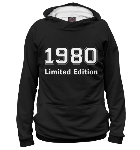 Женское худи с изображением 1980 Limited Edition цвета Белый