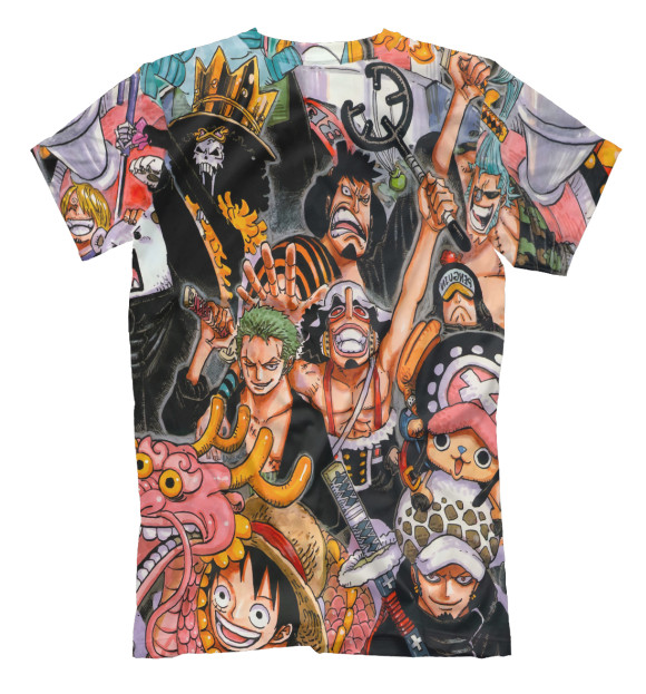 Футболка для мальчиков с изображением One Piece цвета Белый