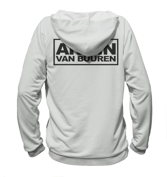 Мужское худи с притом Armin van Buuren цвета Белый Мужское худи с изображением Armin van Buuren цвета Белый
