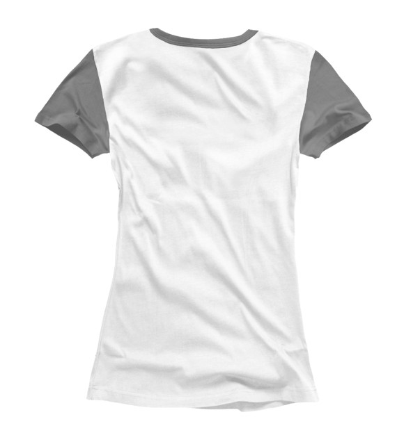 Женская футболка с изображением Взгляд девушки цвета Белый