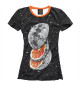 Женская футболка Апельсиновая Луна