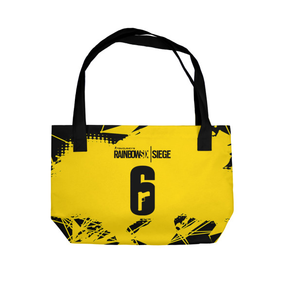 Пляжная сумка с изображением Rainbow Six Siege цвета 