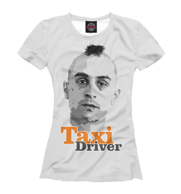 Футболка для девочек с изображением Таксист цвета Белый