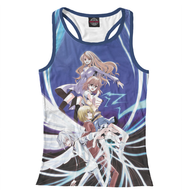 Женская майка-борцовка с изображением A Certain Magical Index цвета Белый