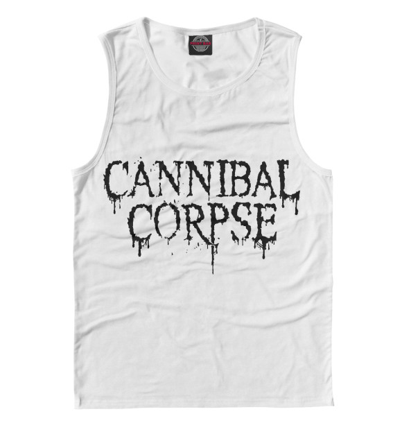 Мужская майка с изображением Cannibal Corpse цвета Белый