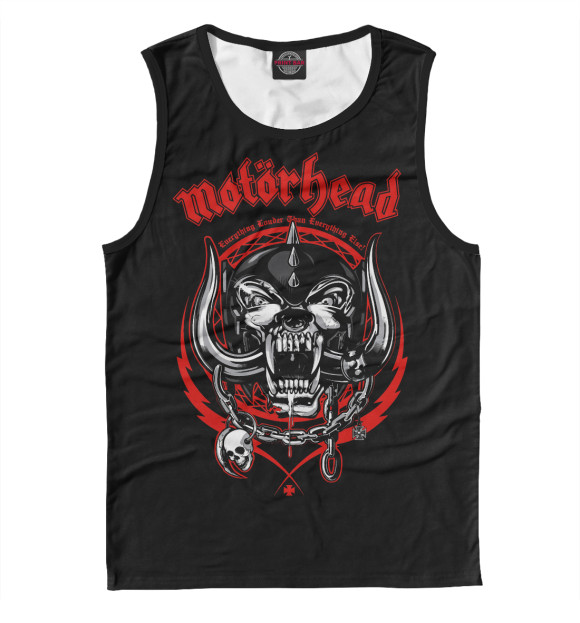 Мужская майка с изображением Motorhead цвета Белый