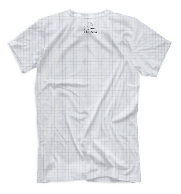 Мужская футболка с изображением Пума цвета Белый