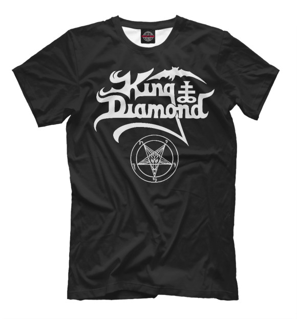 Футболка для мальчиков с изображением King Diamond цвета Белый