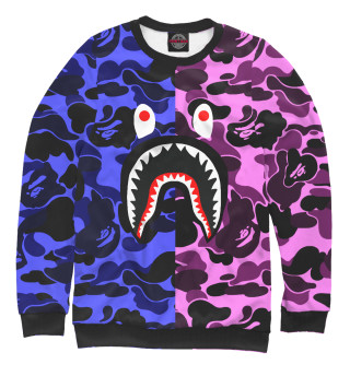 Свитшот для девочек bape shark