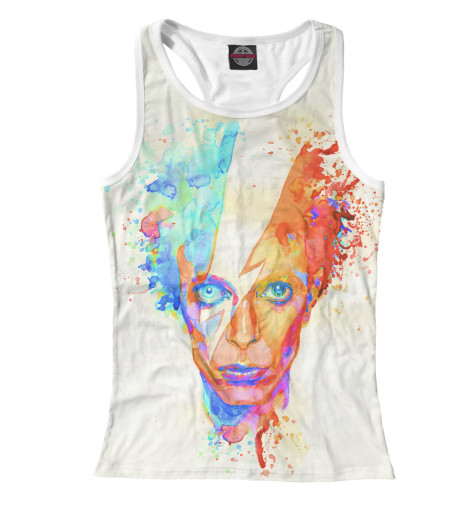 

Майки борцовки Print Bar, Белый, David Bowie