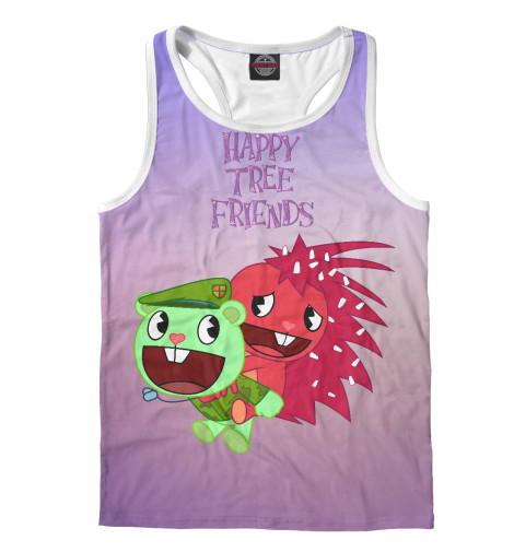 

Майки борцовки Print Bar, Белый, Happy Tree Friends