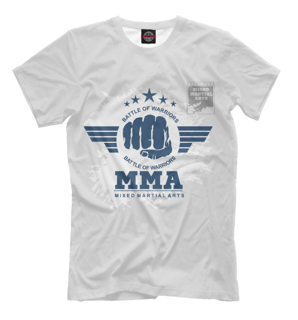 Футболка для мальчиков с изображением MMA цвета Белый
