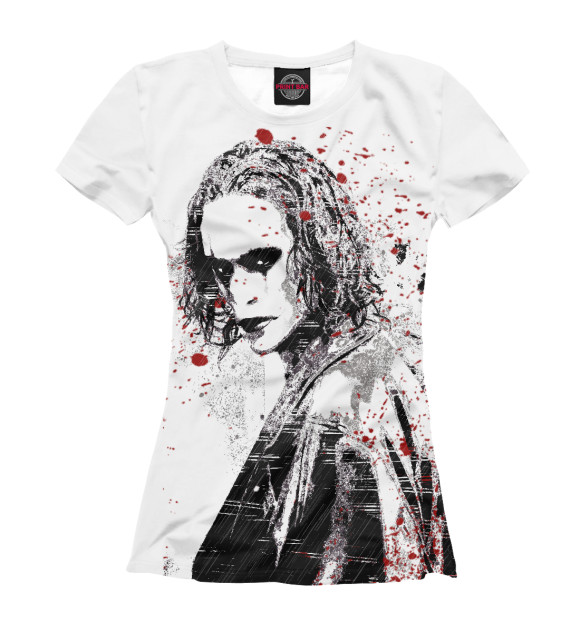 Футболка для девочек с изображением Ворон цвета Белый