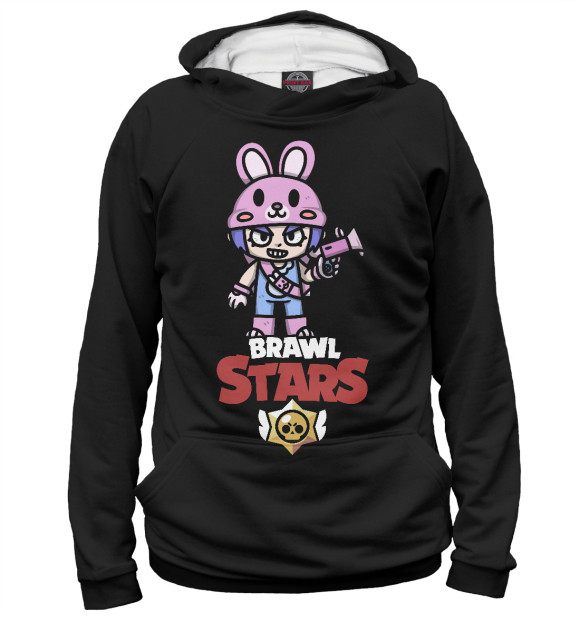 Мужское худи с изображением Brawl Stars Penny цвета Белый