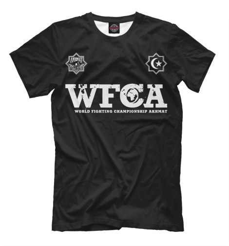 Футболки Print Bar Ахмат: WFCA хлопковые футболки print bar ахмат сила