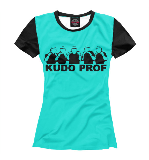 Футболка для девочек с изображением Kudo Prof цвета Белый