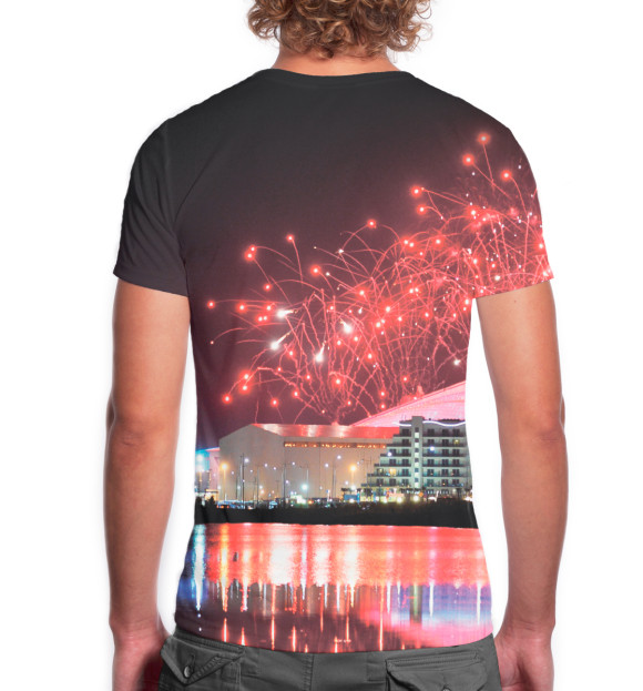 Мужская футболка с изображением Сочи цвета Белый