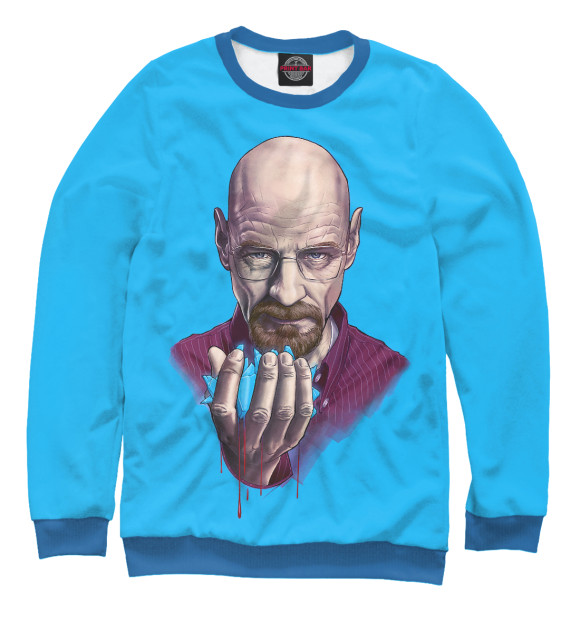 Свитшот для девочек с изображением Heisenberg Meth цвета Белый