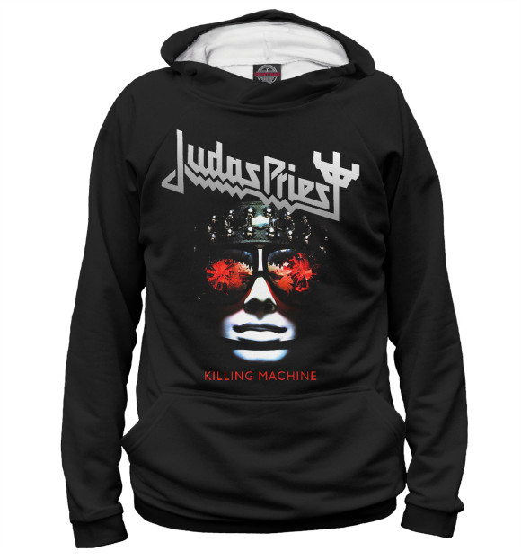 Женское худи с изображением Judas Priest цвета Белый