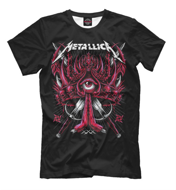 Футболка для мальчиков с изображением Metallica цвета Белый