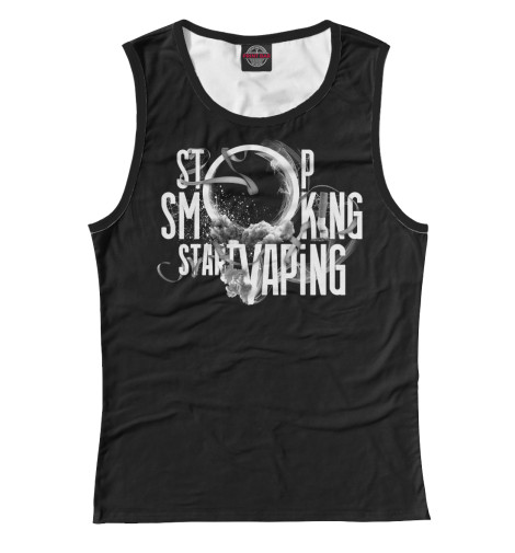 

Майки Print Bar, Белый, Stop Smoking Start VAping